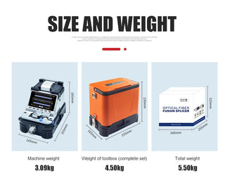 AI-10A AI-9 AI-6A AI-6C AI-6C+  Optial Fiber Fusion splicer Machine SM & MM With VFL OPM 5S Splicing Machine 6 Motors