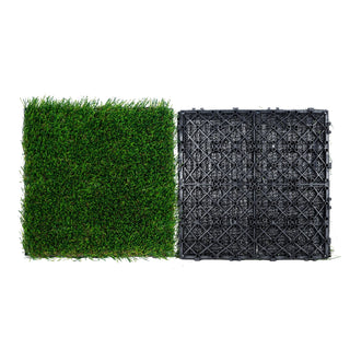 Artifical Grass Rug Green Turf 1.38/1.57" Fake Door Mat Outdoor Patio Lawn Decoration Easy to Clean with Drainage Holes