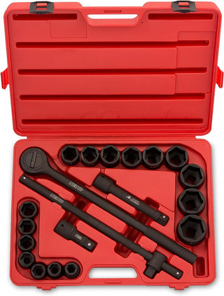 2024 NEW Drive Jumbo Master Impact Socket Set, SAE and Metric Shallow-Socket Tool Set, SAE