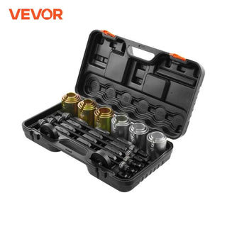 26 PCS Pull & Press Sleeve Kit Steel Bush Bearing Removal & Installation Set Bush Removal Insertion Sleeve Tools with Case