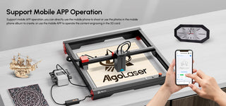 AlgoLaser Alpha 22W Laser Cutter Monster With Air Assist Pump 400mm/s Metal Engraver Woodworking Lase Engraving Cutting Machine