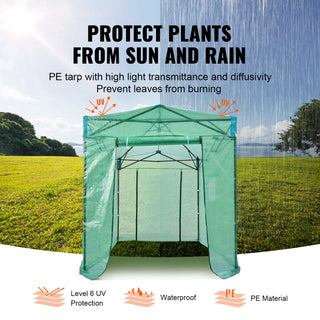 Pop Up Greenhouse Outdoor Simplicity Pop-up Green House High Strength PE Cover for Garden Backyard Planting and Storage