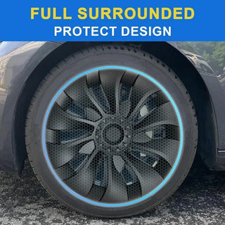 4PCS/1PCS Wheel Cover for Tesla Model 3 18 Inch Performance Automobile Replacemen Hubcap Full Rim Cover Accessories 2018-2023