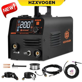 HZXVOGEN 3 in1 MIG/TIG/MMA Semi-Automatic Welding Machine HVM200 Inverter Welder Synergy Tool Non Gas For Gasless Iron Soldering