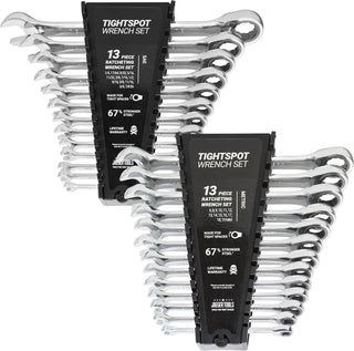 Ratcheting Wrench Set - MASTER SET With Inch & Metric Speed Wrenches And Quick Access Organizer - Our standard in combination