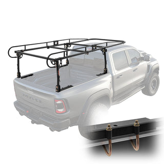 1000 LBS / 454 KG Strong Capacity Truck Ladder Rack Adjustable Width for Kayak Ladder Surfboard Lumber