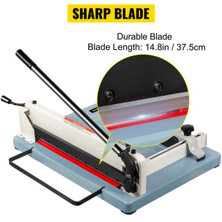 12/17 Inch Manual Paper Cutter Guillotine Trimmer Heavy Duty 300-500 Sheets Shredder for Factory School Office Accessories