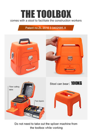 AI-10A AI-9 AI-6A AI-6C AI-6C+  Optial Fiber Fusion splicer Machine SM & MM With VFL OPM 5S Splicing Machine 6 Motors