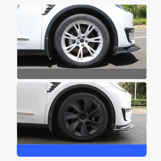 4PCS Hub Cap for Tesla Model Y 19-Inch Performance Replacement Wheel Cap Automobile Hubcap Full Rim Cover Accessories 2018-2024