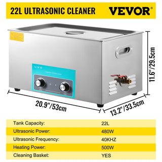 3L 6L 10L 15L 22L 30L Electric Ultrasonic Cleaner Portable Washing Machine Lave-Dishes Diswasher Ultrasound Home Appliance