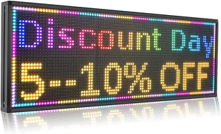 BRAND SMD LED SIGN 39" X 14" BRIGHT LED SCROLLING MESSAGE DISPLAY / PROGRAMMABLE BUSINESS ADVERTISING TOOLS