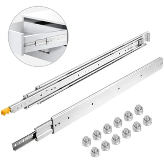 Heavy Duty Drawer Slides 30" Length Locking Drawer Slides 500lbs Load Capacity Long Full Extension Drawer Slide 1 Pair