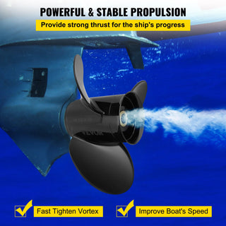 Replace for OEM 3817468 3-Blade 14.5"x19" Pitch Aluminium Boat Propeller Compatible with Volvo Penta SX Drive All Models