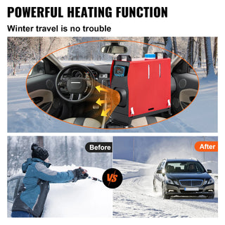 8KW Parking Heater 12V Car Diesel Air Heater All-In-One with LCD Monitor Bus Trailer Boat Trunk Diesel Vehicles Heating