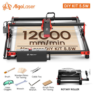 AlgoLaser Diy Kit Laser Master Engraver Cutter For Beginner 40*40cm Table Woodworking CNC Engraving Cutting Machine Metal Glass