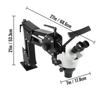 Micro Inlaid Mirror Multi-directional Micro-setting Microscope Jewelry Tools 0.7X-4.5X Super Clear Microscope Magnifier