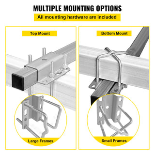 24" One Pair Trailer Pontoon Bunk Board Guide-ons Steel Trailer Guides for Ski Boat Fishing Boat or Sailboat Trailer