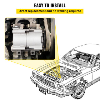 Universal Air Conditioner AC Compressor for 93-07 Ford Lincoln Mercury Thunderbird F150 4.2L 4.6L 5.4L 6.8L FS10