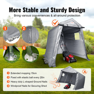 Outdoor Portable Tent Instant Canopy Carport Sunproof and Waterproof Tents Tools Storage Shelter Shade For Yard Cars Bike