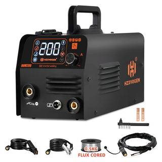 HZXVOGEN 3 in1 MIG/TIG/MMA Semi-Automatic Welding Machine HVM200 Inverter Welder Synergy Tool Non Gas For Gasless Iron Soldering