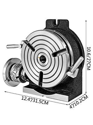 Vertical & Horizontal Rotary Table 100MM 150MM 200MM HV4 HV6 HV8 Working Table Tilting 360° for Milling Drilling Machine