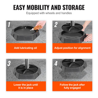 RV Leveling Pads Round Landing Feet Permanent Attached Jack Stabilizers Rubber  Travel Trailers Class A/C Motorhome