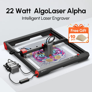 AlgoLaser Alpha 22W Laser Cutter Monster With Air Assist Pump 400mm/s Metal Engraver Woodworking Lase Engraving Cutting Machine