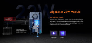 AlgoLaser Alpha 22W Laser Cutter Monster With Air Assist Pump 400mm/s Metal Engraver Woodworking Lase Engraving Cutting Machine