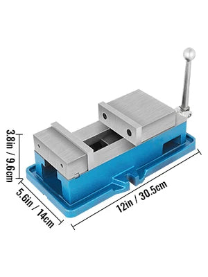 Bench Vise 3/4/5" CNC Lock Down High Precision Vise Clamp With Adjustable Handle for Finishing Milling Drilling Machines