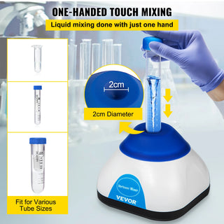 Lab Mini Vortex Mixer 3000/6000 RPM Fixed Speed Shaker 50ML Laboratory Equipment Use for Test Tube Tattoo Ink Nail Polish