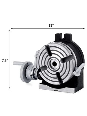 Vertical & Horizontal Rotary Table 100MM 150MM 200MM HV4 HV6 HV8 Working Table Tilting 360° for Milling Drilling Machine