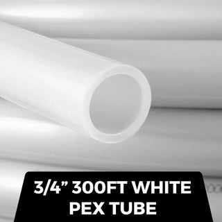 Oxygen Non-Barrier PEX Tubing 3/4 Inch 300 Feet Tube Coil - EVOH PEX-B Pipe for Residential Commercial Radiant Floor Heating