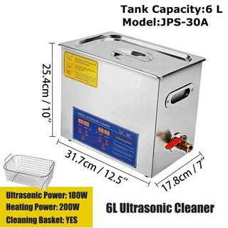 Ultrasonic Cleaner 2L 3L 6L 10L 15L 22L 30L Digital Timer Stainless Steel Bath Jewelry Glasses Watch Cleaning Machine