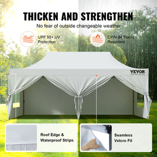 Pop-up Canopy Instant Canopies Removable Sidewalls Portable Gazebo UV Resistant Waterproof Tents for Outdoor Events Party