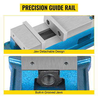 Bench Vise 3/4/5" CNC Lock Down High Precision Vise Clamp With Adjustable Handle for Finishing Milling Drilling Machines