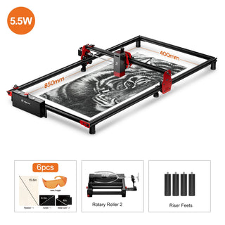 AlgoLaser Desktop Laser Engraver Cutter With Wifi Offline Control 40*40cm DIY KIT Tools Powerful Stone Wood Engraving Machine