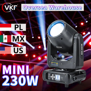 Mini 230W 7R Beam Moving Head Lights Lighting With Dmx Control Professional Weeding Stage Lights For Dj Disco Party Nightclub