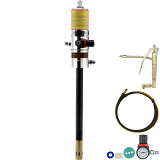 Pneumatic Grease Pump Air Operated with 13 ft High Hose 360° Swivel Grease Gun Head Lubrication 50:1 Pressure Ratio