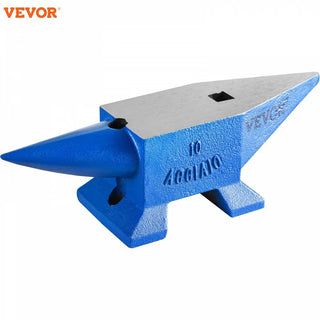 Single Horn Anvil 22Lbs Steel Anvil Blacksmith for Sale Forge Steel Tools with Round and Square Hole and Equipment