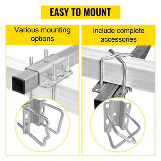 Boat Trailer Guide-ons 22" / 40" / 48" / 60" Steel Trailer Post w/2PCS PVC Tube Covers & Boat Accessories w/Mounting Parts