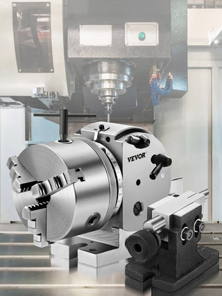 BS0 5" Dividing Head Indexing Head Semi Universal With Indexing Plates, Tailstock & 125mm 3-Jaw Chuck for Drilling Milling