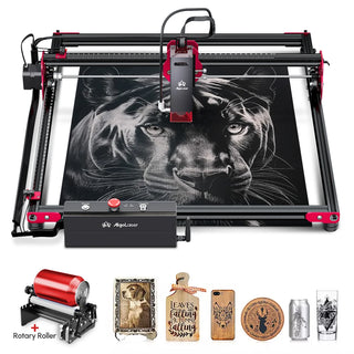 Algolaser Desktop Laser Engraver Cutter For Beginners 12000mm/min 20W DIY KIT Phone Connect Woodworking Metal Engraving Machine