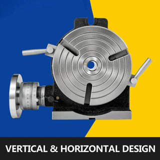 Rotary Table 8 Inch/200 MM Horizontal Vertical Rotary Table MT-3 3-Slot / 4-Slot for Milling 360 Degrees Precision Working