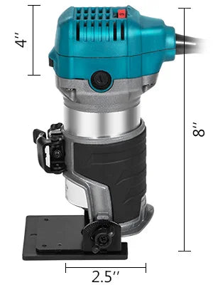 Wood Router Wood Trimmer Machine Electric Hand Trimmer 30000RPM Power Carpentry Tool Woodworking Trimming Grooving Carving