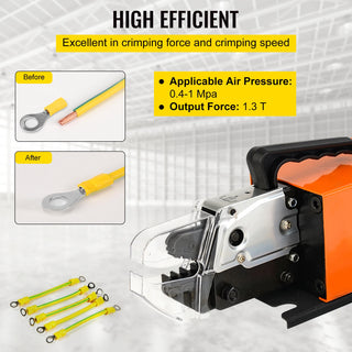 AM-10 Small Pneumatic Crimping Machine Electric Terminal Press-Bonding Tool Multi-Function Terminal Wire Cold Crimper