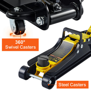 2.5T Floor Hydraulic Jack Pneumatic Low Profile Floor Jack Heavy-Duty Steel Racing Floor Jack with Single Piston Lift Pump