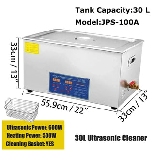 Ultrasonic Cleaner 2L 3L 6L 10L 15L 22L 30L Digital Timer Stainless Steel Bath Jewelry Glasses Watch Cleaning Machine