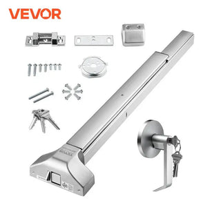 Push Bar Door Locks Stainless Steel Panic Bars for Exit Doors with Exterior Lever Push Bar Panic Exit Device Door Hardware