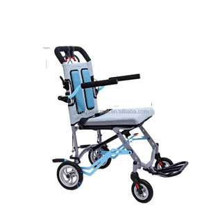 Airplane Use Plane Chair Foldable Manual Lightweight Aluminum Chair Wheel Travel Transport Chair Ultralight Disabled Elderly