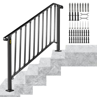 Handrails for Outdoor Steps Outdoor Stair Railing  Porch Railing Transitional Handrail for Concrete Steps or Wooden Stairs